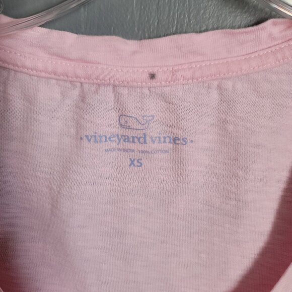 Vineyard Vines Women's 100% Cotton Pink Tank Top. Size XS - Picture 2 of 5